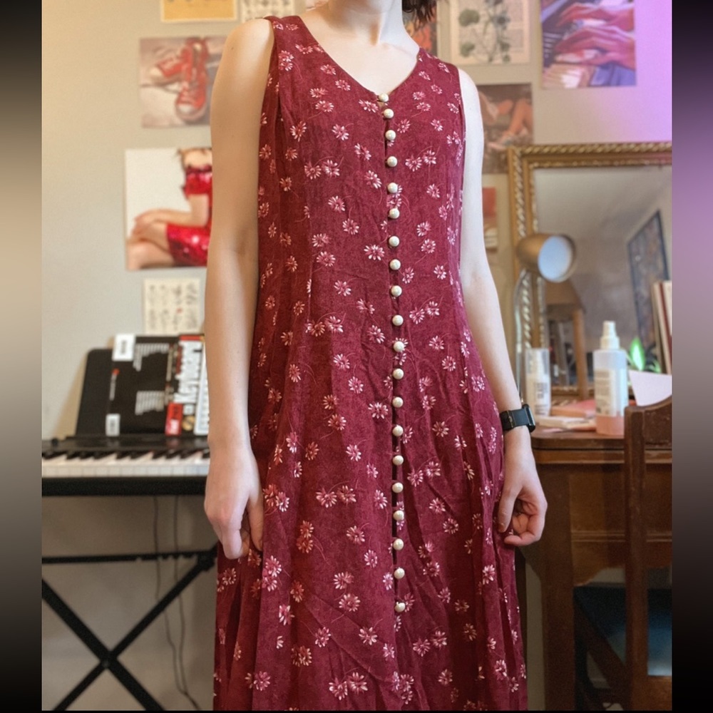 ❌sold on depop❌ Vintage 90s floral maxi dress - Picture 4 of 5
